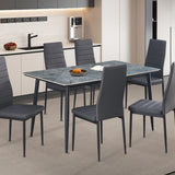 Tafel 'Kenzo' 140 cm Rechthoekig Steen Grijs