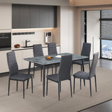 Tafel 'Kenzo' 140 cm Rechthoekig Steen Grijs