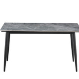 Tafel 'Kenzo' 140 cm Rechthoekig Steen Grijs