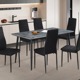 Tafel 'Kenzo' 140 cm Rechthoekig Steen Grijs