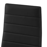 Set van 4 stoelen 'Cato/Kenzo' PU Zwart