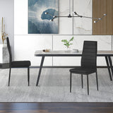 Set van 4 stoelen 'Cato/Kenzo' PU Zwart