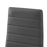 Set van 4 stoelen 'Cato/Kenzo' PU Grijs