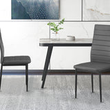 Set van 4 stoelen 'Cato/Kenzo' PU Grijs