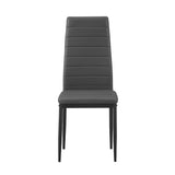 Set van 4 stoelen 'Cato/Kenzo' PU Grijs