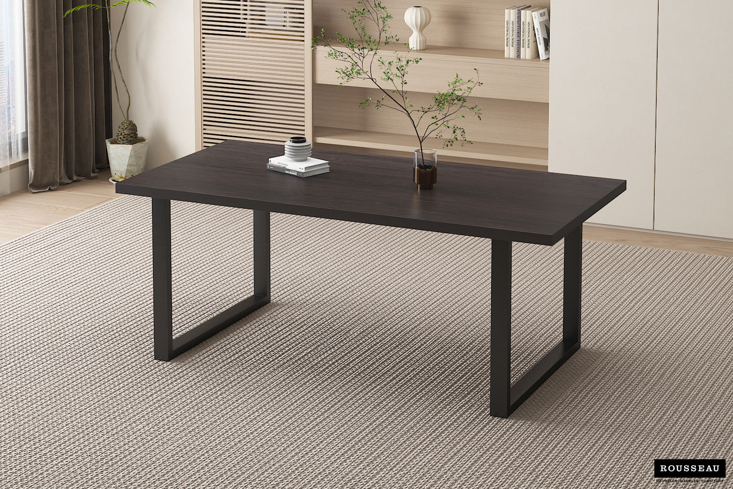 AANBIEDING - Tafel 'Alexander' 180 cm Decor Donkerbruin