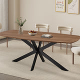 Tafel 'Aziz' 200 cm Deens Ovaal Decor Oude Eik