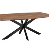 Tafel 'Aziz' 200 cm Deens Ovaal Decor Oude Eik