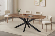 Tafel 'Aziz' 200 cm Deens Ovaal Decor Mango
