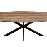 Tafel 'Aziz' 200 cm Deens Ovaal Decor Mango