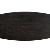 Tafel 'Aziz' 200 cm Deens Ovaal Decor Donkerbruin