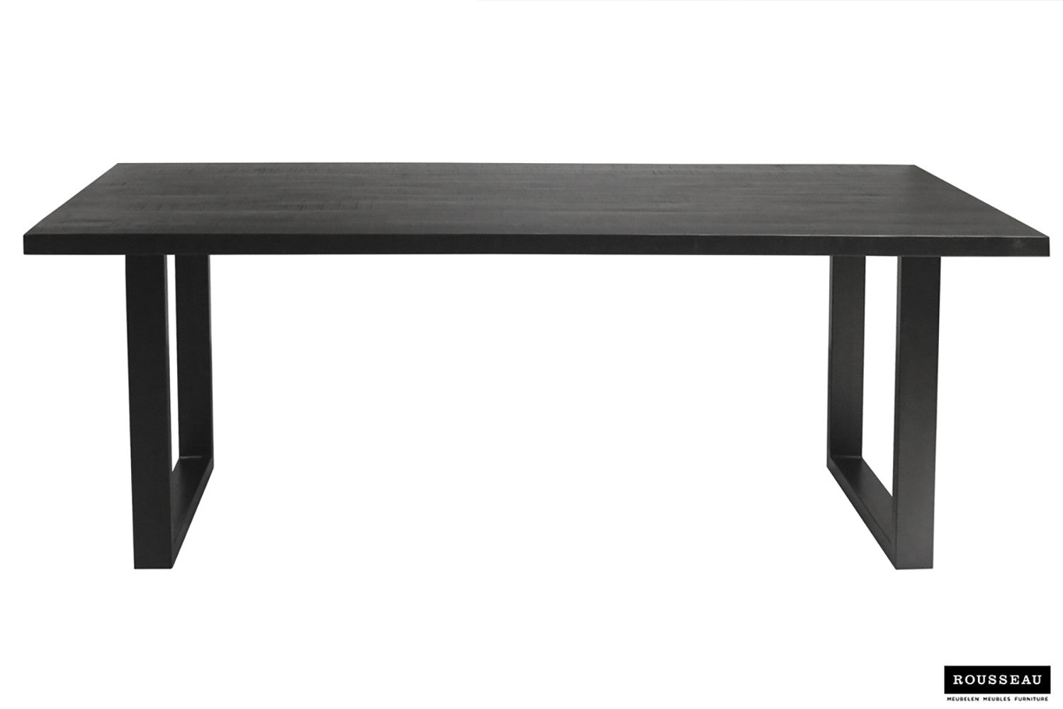 SALE - Tafel 'Nicola' 200 cm Rechthoekig Mango hout zwart