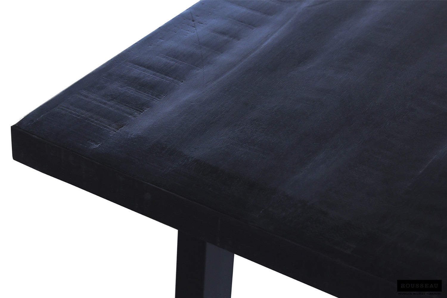 SALE - Tafel 'Nicola' 200 cm Rechthoekig Mango hout zwart