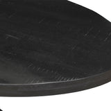 Tafel 'Alexa' 200 cm Ovaal Mango hout zwart