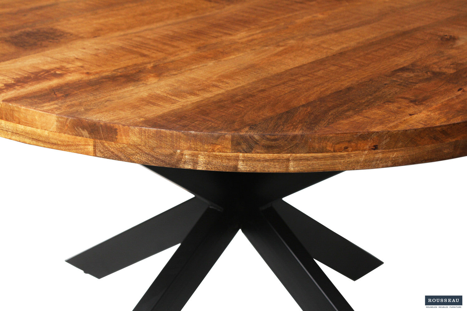 Tafel 'Maria' 130 cm Rond Mango hout
