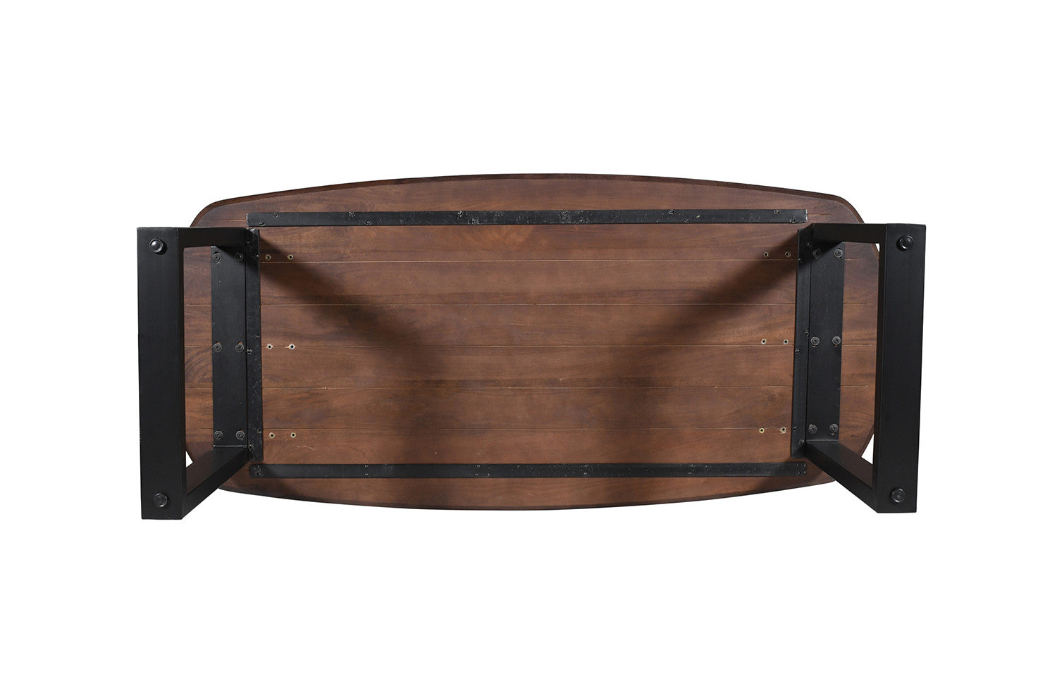 SALE - Tafel 'Tommy' 220x100 cm Deens Ovaal U-Poot Mango hout Bruin