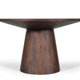Tafel 'Tommy' 130 cm Rond Mango hout Bruin