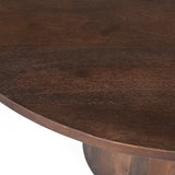 Tafel 'Tommy' 130 cm Rond Mango hout Bruin