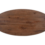 Tafel 'Tommy' 220x100 cm Ovaal Spider-Poot Mango hout Bruin