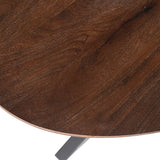 Tafel 'Tommy' 220x100 cm Ovaal Spider-Poot Mango hout Bruin