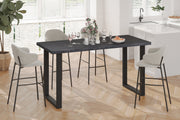 SALE - Countertafel 'Alexander' 180 cm Decor Donkerbruin - H 93 cm