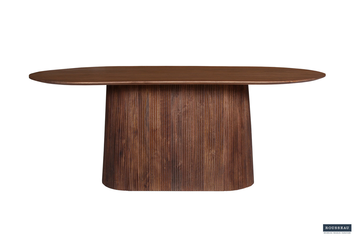 Tafel 'Miguel' 200 cm Ovaal Mango hout Lichtbruin