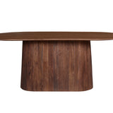 Tafel 'Miguel' 200 cm Ovaal Mango hout Lichtbruin