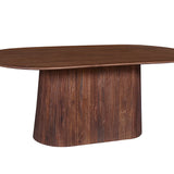 Tafel 'Miguel' 200 cm Ovaal Mango hout Lichtbruin