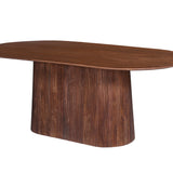 Tafel 'Miguel' 200 cm Ovaal Mango hout Lichtbruin
