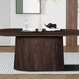 Tafel 'Miguel' 200 cm Ovaal Mango hout Donkerbruin