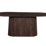 Tafel 'Miguel' 200 cm Ovaal Mango hout Donkerbruin