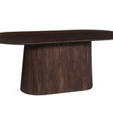 Tafel 'Miguel' 200 cm Ovaal Mango hout Donkerbruin