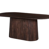 Tafel 'Miguel' 200 cm Ovaal Mango hout Donkerbruin