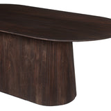 Tafel 'Miguel' 200 cm Ovaal Mango hout Donkerbruin