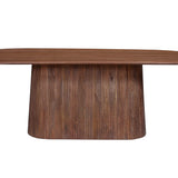 Tafel 'Miguel' 230 cm Ovaal Mango hout Lichtbruin