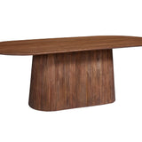 Tafel 'Miguel' 230 cm Ovaal Mango hout Lichtbruin