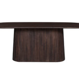 Tafel 'Miguel' 230 cm Ovaal Mango hout Donkerbruin