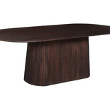 Tafel 'Miguel' 230 cm Ovaal Mango hout Donkerbruin