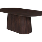 Tafel 'Miguel' 230 cm Ovaal Mango hout Donkerbruin