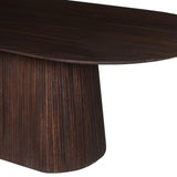 Tafel 'Miguel' 230 cm Ovaal Mango hout Donkerbruin