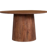 Tafel 'Miguel' 130 cm Rond Mango hout Lichtbruin