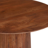 Tafel 'Miguel' 130 cm Rond Mango hout Lichtbruin