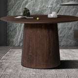 Tafel 'Miguel' 130 cm Rond Mango hout Donkerbruin