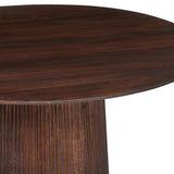 Tafel 'Miguel' 130 cm Rond Mango hout Donkerbruin