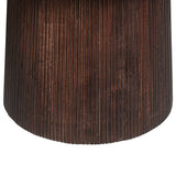 Tafel 'Miguel' 130 cm Rond Mango hout Donkerbruin