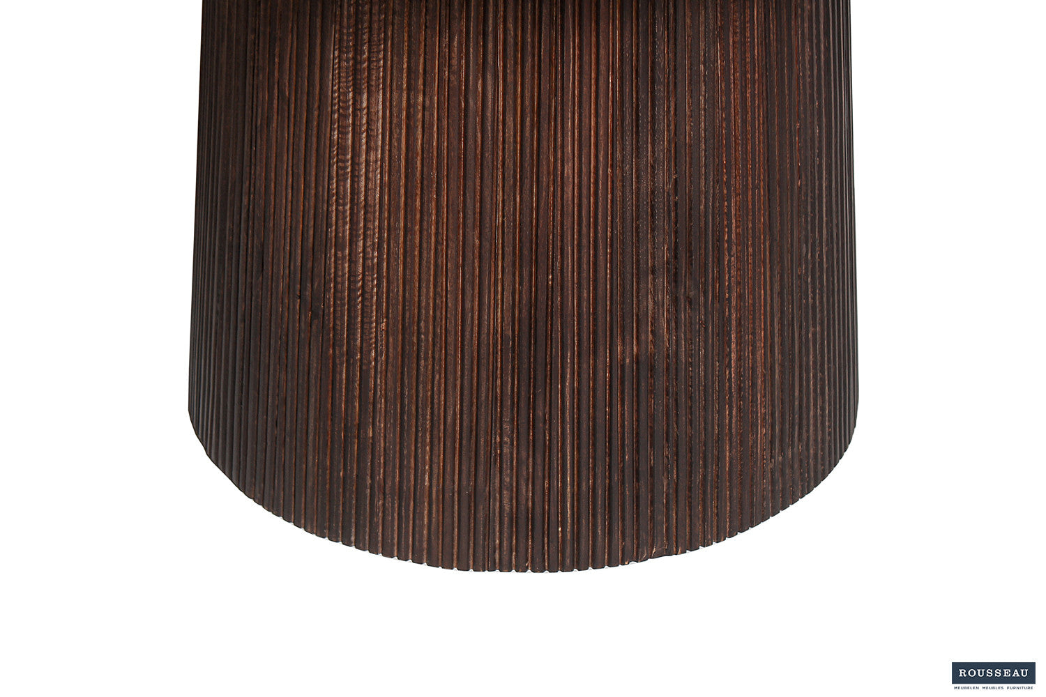 Tafel 'Miguel' 130 cm Rond Mango hout Donkerbruin