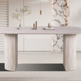 Tafel 'Lagos' 200 cm Ovaal Decor Travertin Beige