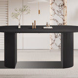 Tafel 'Lagos' 200 cm Ovaal Decor Donkerbruin