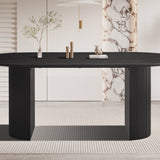 Tafel 'Lagos' 200 cm Ovaal Decor Donkerbruin