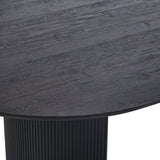 Tafel 'Lagos' 200 cm Ovaal Decor Donkerbruin